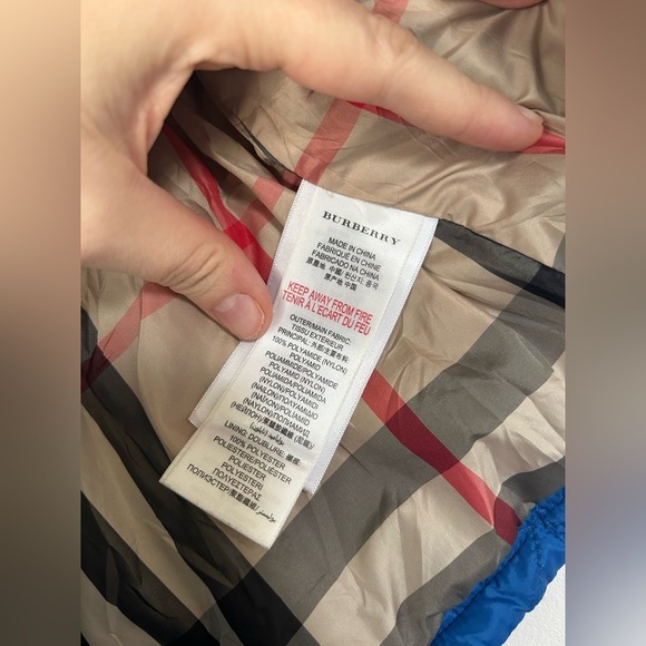 NWOT Burberry Boys Quilted Jacket 9 Months - Picture 5 of 12